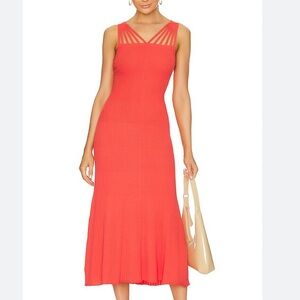 SOVERE REVOLVE Sleeveless Coral Dress
